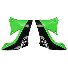 Kituri de plastic Radiator covers colour Black/Green KAWASAKI KX 450 2009-2011 CEMOTO 8412900009 CEM
