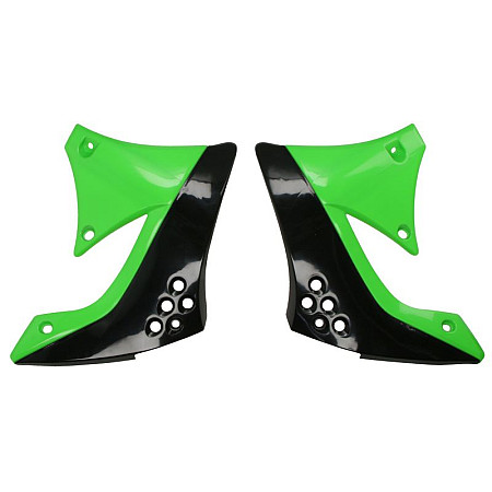 Kituri de plastic Radiator covers colour Black/Green KAWASAKI KX 450 2009-2011 CEMOTO 8412900009 CEM