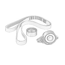 Set curea transmisie cu caneluri Kit accesorii OE RENAULT 77 01 477 527