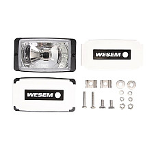 Far Universal headlamp L/R long-range H3 width 139mm height 798mm transparent plastic neagra no bulbs blister 2 pcs WESEM HM1.08131.01