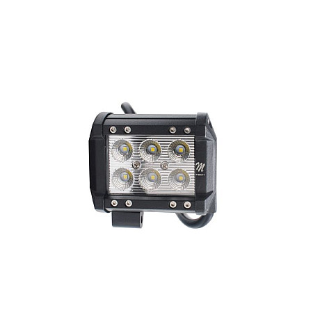 Lumini Work light Osram Opto Semiconductors LED number of diodes: 6 power max: 18W voltage: 12/24/30V no road approval Osram LED Inside waterproof shape Straight length96mm width108mm height63mm M-TECH TUOLOWLO601