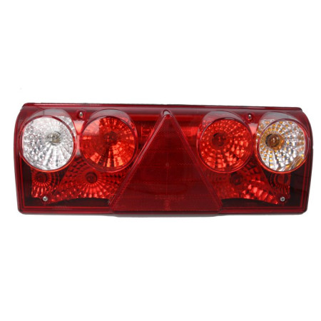 Stop spate Rear lamp R EUROPOINT II 24V triangular reflector connector: 4x SuperSeal 2PIN/AMP 7PIN Bayonet SMCG  SCHMITZ ASPOCK A25-6430-721
