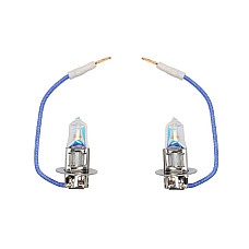 Bec incandescent Light bulb halogen 2pcs H3 Extreme Weather Control 12V max. 55W light colour cool white max. 4000K socket type PK22S no road approval contains 2 cores M-TECH PTZEWC3-DUO