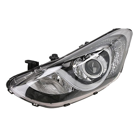 Far Lampa frontala Stanga 3*H7 electric cu motor culoare insert: negru culoare semnalizator: transparent HYUNDAI I30 -03.15 TYC TYC 20-14320-05-2