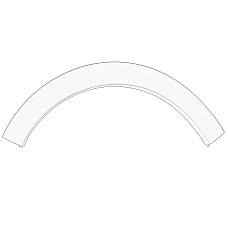 Elemente decorative/protectie, aripa Fernder decorative trim front L CITROEN C3 III 12.16-09.20 OE PEUGEOT 9812088680