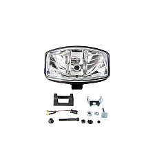 Far faza lunga Farul universal Dreapta/Stanga dreptunghiular H7/W5W 12/24V latime 247mm inaltime 141mm adancime: 109mm transparent plastic negru Lampi de pozitie HELLA 1FE008 773-041