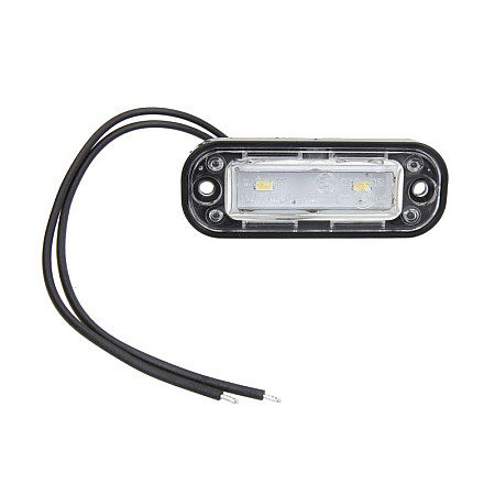 Iluminare numar de circulatie Lampa numar inmatriculare LED 12/24V lungime furtun: 240mm negru in relief  WAS 982 W133