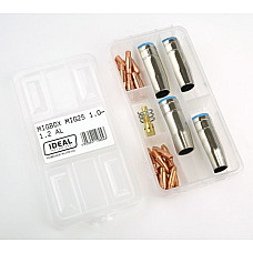 Accesorii si materiale pentru sudare Service parts kit 1/12mm box intended use: for welding aluminium welding clamp MIG 24 IDEAL MIGBOX24/AL/MIX02