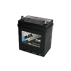 Acumulator Pornire Acumulator 4MAX 12V 40Ah/330A L+ borna subtire ptr vehicule japoneze + borna standard 187x140x225 B01 - flansa de montare 10.5 mm pornire 4MAX BAT40/330L/JAP/4MAX