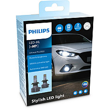 Bec, far faza lunga LED light bulb Set 2pcs LED 12/24V 20W PX26D no certification of approval Ultinon Pro3022 HL PHILIPS PHI 11972U3022X2