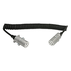 Cablu infasurat Spiral electric wire polyurethane max length 4m with male plugs number of pins: 7 plug type: S 24V no of lines: 1x15+6x1mm alloy plugs type S EURO 5 PHILLIPS D263-01-040-1106