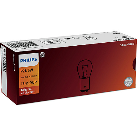 Bec, semnalizator Light bulb Cardboard 10pcs P21/5W 24V 5/21W BAY15D Standard PHILIPS PHI 13499/10