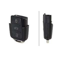Telecomanda, inchidere centralizata Tasta de blocare SEAT ALTEA LEON TOLEDO III SKODA OCTAVIA I OCTAVIA II VW CADDY III CADDY III/MINIVAN CADDY/MINIVAN EOS GOLF PLUS V GOLF V GOLF VI JETTA III 1.4-3.2 HELLA 5FA009 263-801