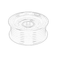 Rola ghidare/conducere, curea transmisie Poly V-belt pulley MERCEDES C CL203 C T-MODEL S202 C T-MODEL S203 C T-MODEL S204 C W202 C W203 C W204 CLC CL203 CLK A208 CLK A209 CLK C208 2.0-6.4 06.96- CHRYSLER 04627851AA