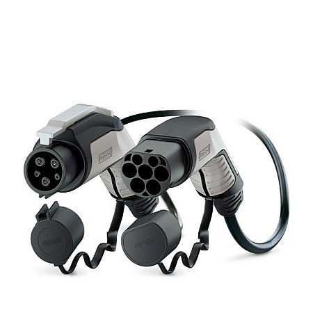 Cablu de incarcare, vehicul electric EV charging cable straight CHARX Connect phases quantity: 1 plug type: 1 4m 37kW 20A 25mm neagra/grey with protective plugs  CHEVROLET BOLT SPARK VOLT 1ET25-ZD 10.86- PHOENIX CONTACT PHX1623908