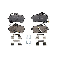 Set placute de frana Fata cu senzor de uzura integrat cu suplimente PEUGEOT 407 1.6D-2.0D 03.04-02.11 BRECK 24134 00 701 10