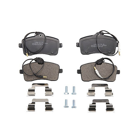 Set placute de frana Fata cu senzor de uzura integrat cu suplimente PEUGEOT 407 1.6D-2.0D 03.04-02.11 BRECK 24134 00 701 10