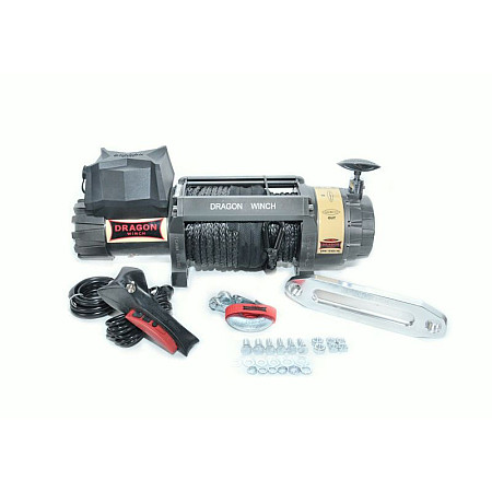 Troliu pentru vehicule off road Greutate remorcata Highlander 6803kg Tensiune 9CP Transmisie 12V Reducere planetara in trepte 274 1 tip franghie sintetic 30m frana dinamic DRAGON WINCH DWH15000HD S