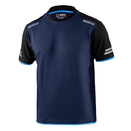 Imbracaminte de protectie si de lucru imbracaminte de protectie si de lucru Tricouri TECH T-SHIRT marime: M material: bumbac / fibra de poliester gramaj: 170g/m culoare: albastru navy/negru SPARCO TEAMWORK 02416 BMAZ/M