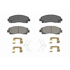 Set placute de frana Fata EN no ECE R90 certification ACURA TLX HONDA RIDGELINE 2.4/3.5 03.05- USA BCD1584AT