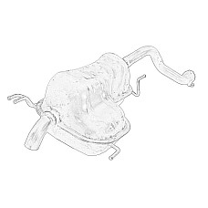 Toba esapament finala Toba finala esapament FIAT DOBLO DOBLO CARGO OPEL COMBO TOUR COMBO/MINIVAN 1.4 02.10- OE FIAT 51857913