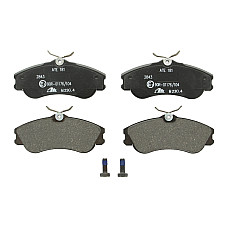 Set placute de frana Fata cu suruburi de ghidare a etrierului de frana CITROEN XSARA PICASSO PEUGEOT 206 1.6-2.0D 12.99- ATE 13.0460-2862.2