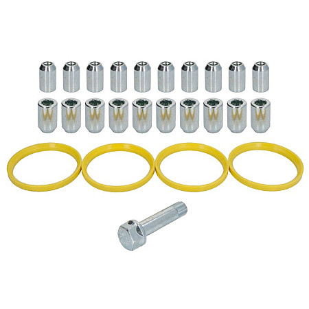 Trusa de montare a jantei de aliaj Fitting kit N 76x661 N STAR M12x125 + STAR TOOL K21 1 kit / 4 wheels - B/N qty 20 MAK MAK 8000000492