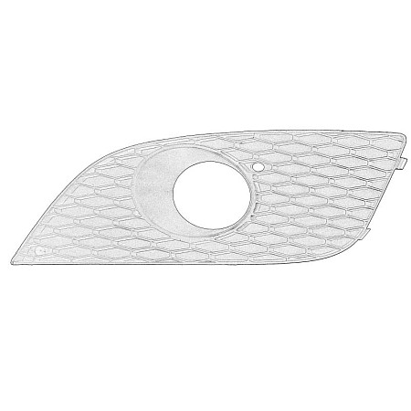 Bara/piese Acoperire bara fata Fata Stanga cu gauri pentru lampa de ceata plastic negru SEAT LEON 07.05-08.13 03.09-09.12 OE SEAT 1P0 853 665G9B9