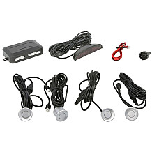 Set sensor parcare Parking sensor set CP5S rear 4 pcs display/horn colour: silver sensor diameter: 215 mm compatible with towing tongue: yes 12 V possibility of painting M-TECH MMT O158 CP5S