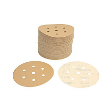 Abrazivi GOLD Hartie abraziva: disc scai numar gauri: 7 gradatie: P120 diametru:150mm culoare: bej ambalaje 100 buc SUNMIGHT SUN52608