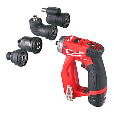 Surubelnita burghiu Drill-screwdriver power supply: battery-powered type: pistol / with changeable head set of M12 FDDXKIT-202X 15-10mm voltage: 12V maximum torque: 34Nm number of batteries: 2 2 Ah Li-Ion MILWAUKEE 4933464979