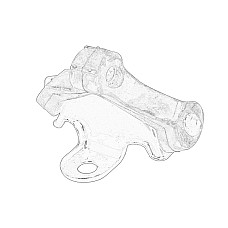 Suport, sistem de esapament Exhaust system hanger VW TRANSPORTER T5 TRANSPORTER T6 TRANSPORTER T6 / CARAVELLE T6 1.9D-Electric 04.03- OE VW 7H0 253 144B