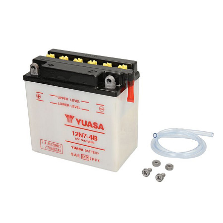 Acumulator Pornire Battery Acid/Starting YUASA 12V 74Ah 74A L+ Maintenance 135x75x133mm Dry charged without acid required quantity of electrolyte 05l 12N7-4B  KYMCO CK PULSAR STRYKER 125 2006-2016 YUASA 12N7-4B YUASA
