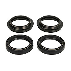 Set etansare suspensi fata Complete set of oil and dust gaskets for the front suspension oil 42 x 55 x 10 dust-proof 42 x 595 x 14 quantity per packaging: 4pcs BETA XTRAINER DUCATI HYPERMOTARD 125-1600 1990-2017 PIVOT WORKS PWFSK-Z032