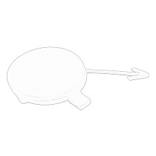 Capac carlig remorcare Plug brackets SKODA RAPID 1.2/1.2 TSI/1.4 TDI/1.4 TSI/1.6/1.6 TDI OE SKODA 5JA 807 241