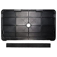 Suport numar inmatriculare moto 24,5x14,5cm 1buc - Negru