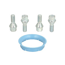 Trusa de montare a jantei de aliaj Fitting kit FZ04 63.3-56.6 B B12 60 cone M12x15 L26 1 kit / 1 wheel - 4 holes ITWHEELS ITW49029