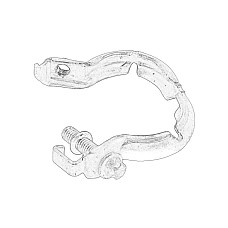 Colier, sistem de esapament Exhaust system clasp AUDI A3 A4 B9 A5 Q2 Q3 Q5 2.0D/2.0DH 05.15- OE VW 04L 253 725J