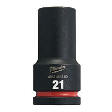"Tubulare si accesorii Socket impact Hexagonal 3/4"" metric size: 21 mm" MILWAUKEE 4932480380