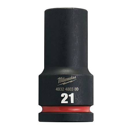 "Tubulare si accesorii Socket impact Hexagonal 3/4"" metric size: 21 mm" MILWAUKEE 4932480380
