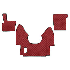 Set covoras F CORE se potriveste DAF pe intregul etaj ECO LEATHER cantitate set 3 szt material eco piele culoare rosu transmisie automata 95 XF 0197 1206 FL17 RED