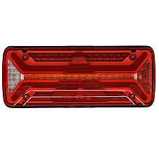 Stop spate Rear lamp R ECOLED II LED 10/30V with indicator with fog light reversing light with stop light parking light triangular reflector dynamic indicator connector: ASS2 7PIN ASPOCK A25-4120-001