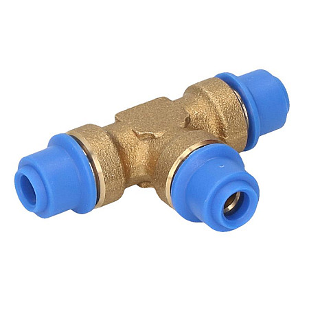 Cap de cuplare Montare TEKALAN Conector T cu trei cai 6mm/6mm/6mm metal cantitate: 1buc PNEUMATICS PNT6/6/6