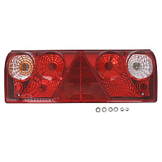 Stop spate Rear lamp L EUROPOINT II triangular reflector connector: ASS2 7PIN LED position lights ASPOCK A25-6000-717