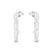 Suport, bara protectie Suport bara Fata Dreapta/Stanga PEUGEOT 407 1.6D-3.0 03.04-02.11 OE PEUGEOT 741662