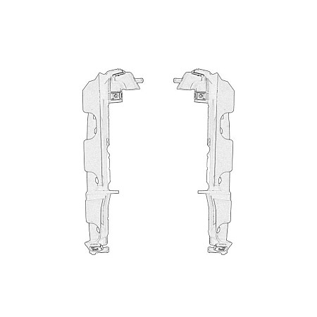 Suport, bara protectie Suport bara Fata Dreapta/Stanga PEUGEOT 407 1.6D-3.0 03.04-02.11 OE PEUGEOT 741662