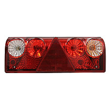 Stop spate Rear lamp R EUROPOINT II 24V with indicator with fog light reversing light with stop light parking light triangular reflector connector: 4x 2PIN/ASS2 7PIN  SCHMITZ ASPOCK A25-6410-501