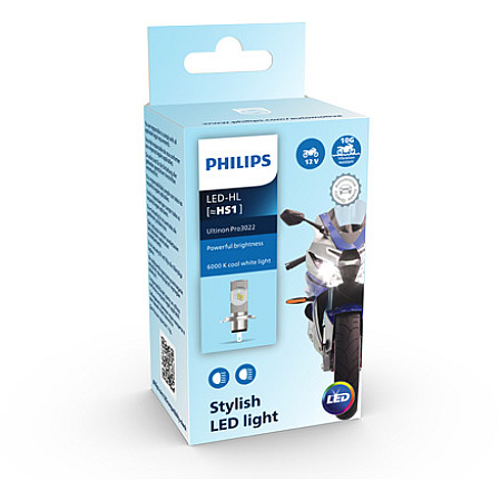 Bec, far faza lunga LED light bulb Cardboard 1pcs LED 12V PX43T for motorcycles no certification of approval Ultinon Pro3022 HL PHILIPS PHI 11636U3022X1