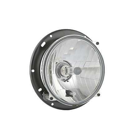 Far Headlamp L/R H4/R2/W5W manual insert colour: chromium-plated DEUTZ FAHR 3000 4000 5000 6000 7000 AGROCOMPACT AGROCOMPACT F AGROFARM AGROKID AGROPLUS AGROPRIMA WESEM PES3.42280.02