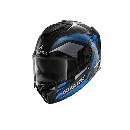 Cati integrale Casca casca cu fata intreaga SHARK SPARTAN GT PRO RITMO CARBON culoare albastru/carbon/negru marime L SHARK HE1355E-DBU-L